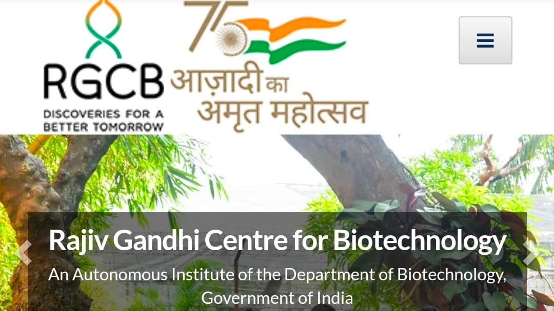 Rajiv Gandhi Centre for Biotechnology Project Assistant Recruitment ...