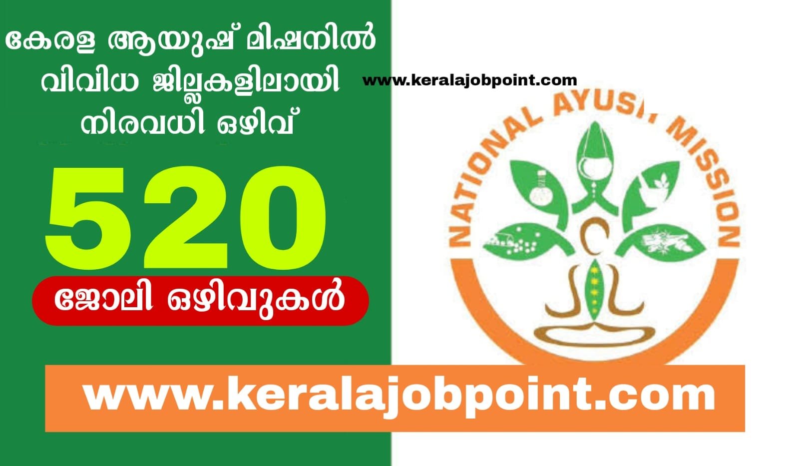 National Ayush Mission Kerala Job Vacancy 2023 Apply Now Keralajobpoint