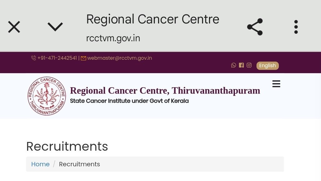Rcc Application RCC Lab Technician-III Apply Now - keralajobpoint