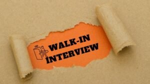 Government Job Walk in interview Apply Now
