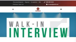 Milma Walk In Interview 19/8 Apply Now